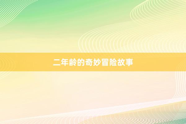 二年龄的奇妙冒险故事